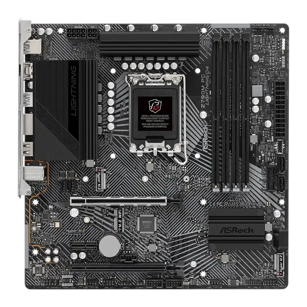 (image for) ASRock Intel Z790M PG Lightning/D4 DDR4 PCIe 5.0 mATX Motherboard